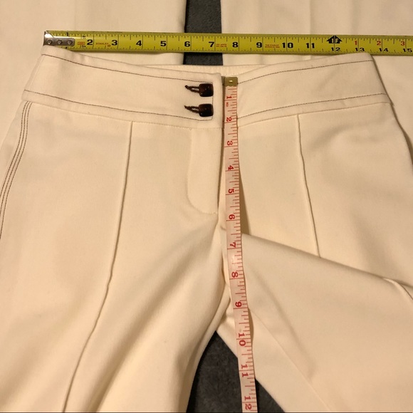 Bebe Ivory Triple Side Stitch Pants- New - Sz 0 - Picture 7 of 13
